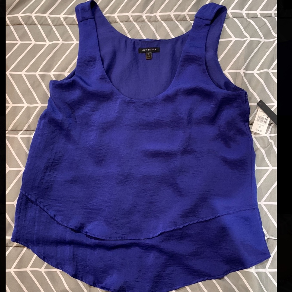 Royal blue sleeveless layering cami